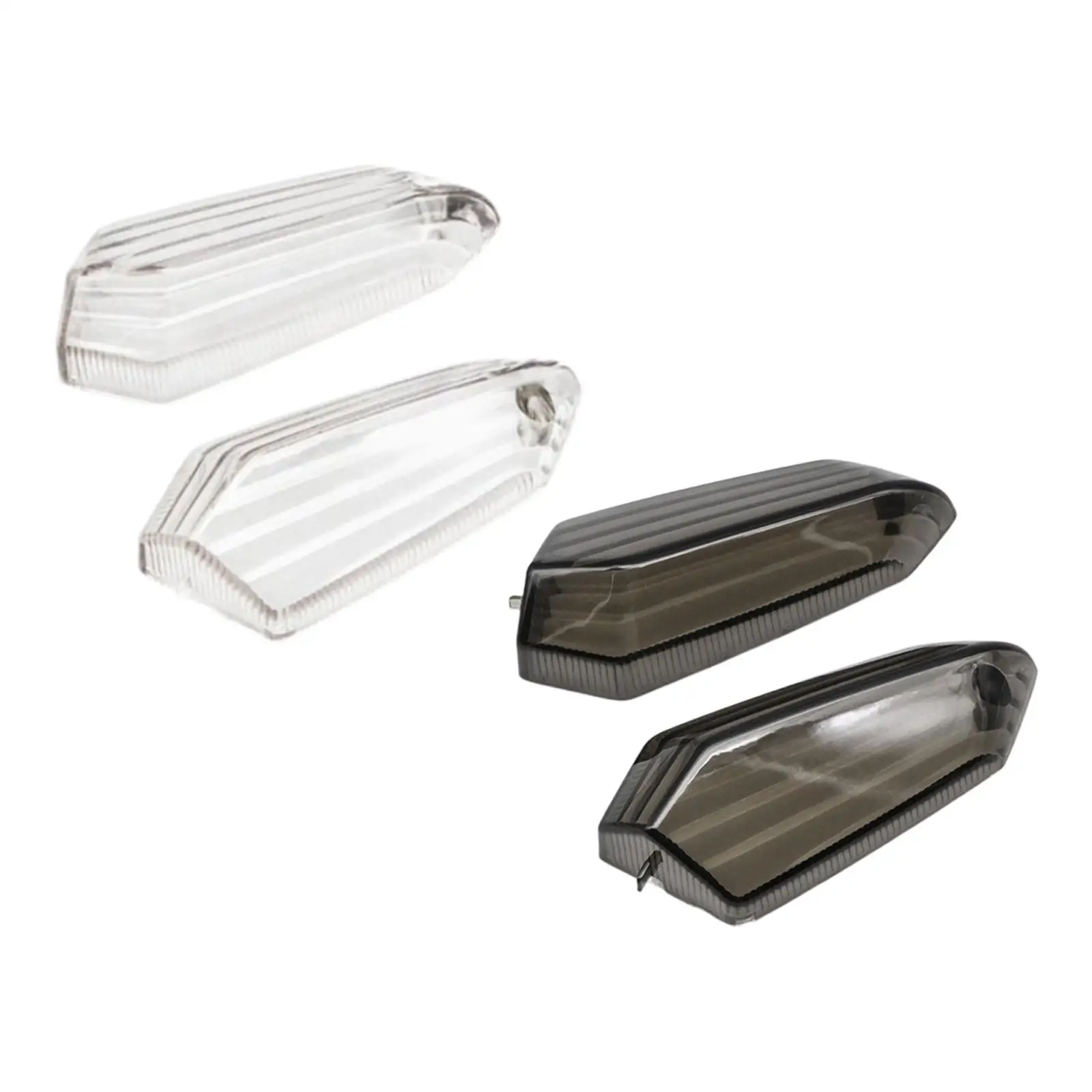 Alloggiamenti per indicatori di direzione per moto 1 paio di sostituzioni dirette Coperture luminose per accessori pratici premium facili da installare