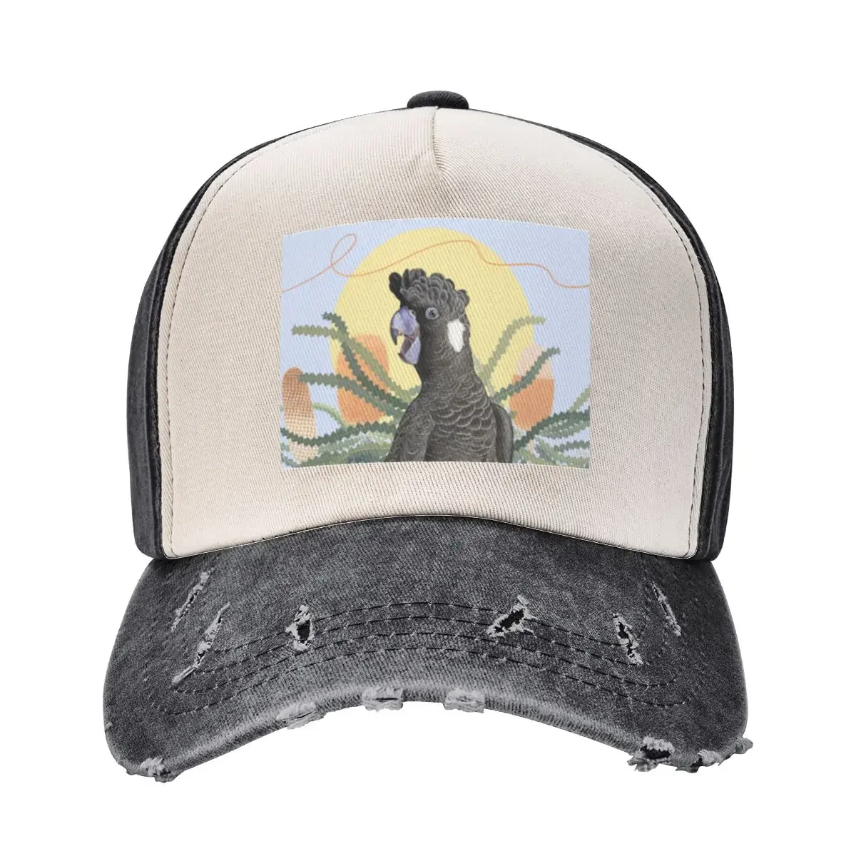 Carnaby's Cockatoo on Bankia Baseball Cap Icon Golf Hat Man foam party Hat Men's Women's