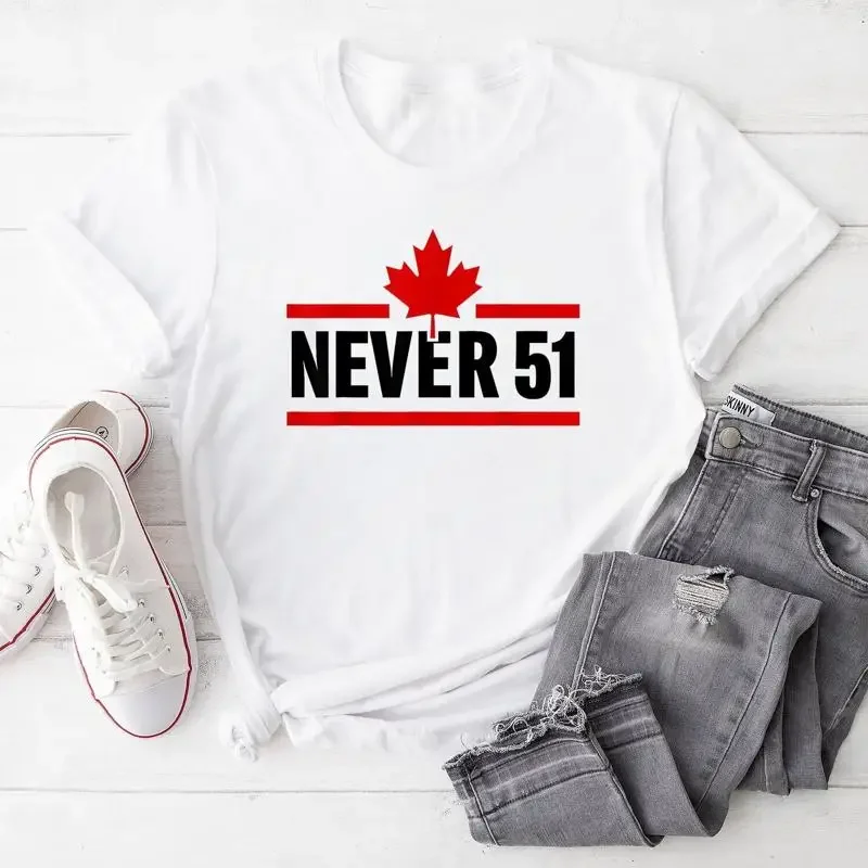 Retro Canada Never 51St State T Shirt Casual For