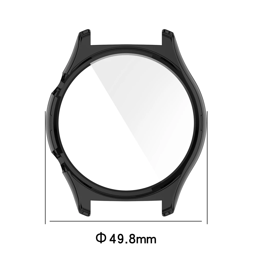 Caso capa com protetor de tela para huawei honor watch gs3 quadro alta qualidade pc & vidro temperado fino acessórios proteção