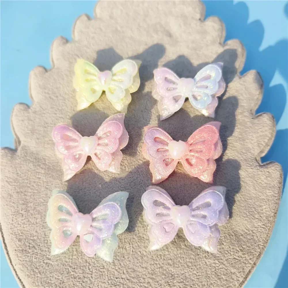 New Dog Hair Accessories Cute Butterfly Heart Shape Cat Dog Hairpin Pet Grooming Topknot Bows for Small Pets