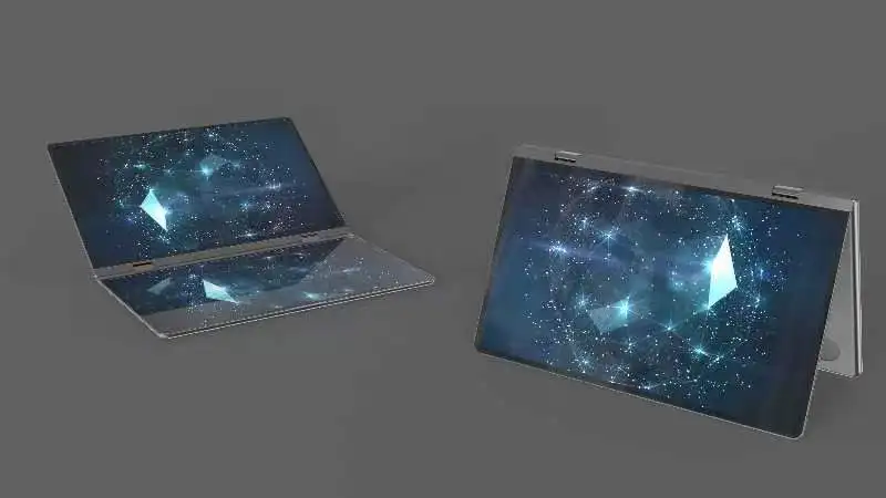 15.6-inch -Thin Triple Screen Touch IPS LCD Computer Screen Expander with USB Interface for Laptop