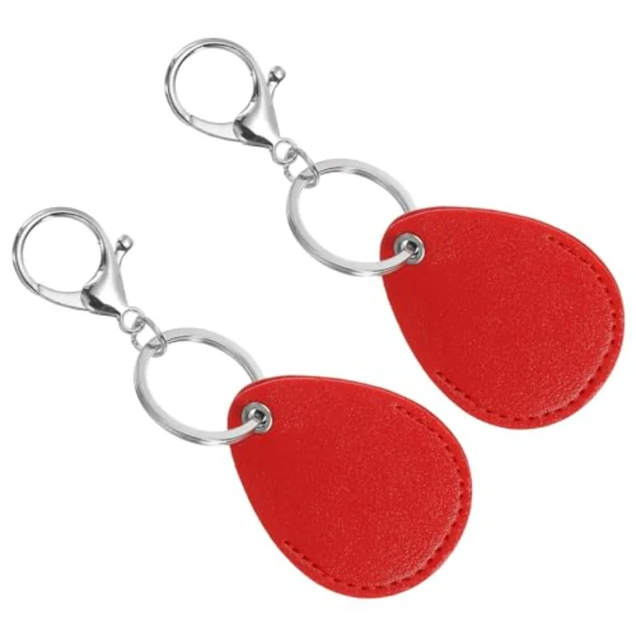 

Leather Key Fob - PU Leather Keychain Holder for Keys, ID Cards