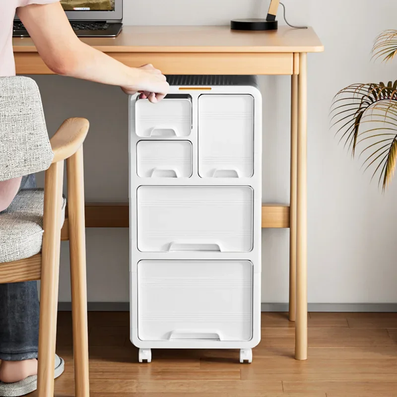 Multi Layer Modular Office Snack File Organizer Storage Cabinet Deskside Drawer Style Plastic Storage Cabinet Filing Cabinet