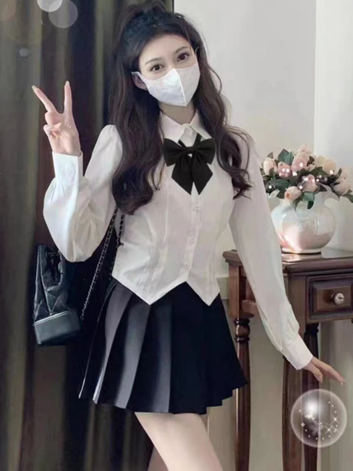 

Оригинальный комплект JK: укороченный топ с длинным рукавом и облегающий по талии, в стиле Inner Sense, для женщин, в деловом повседневном стиле, Pure Desire.