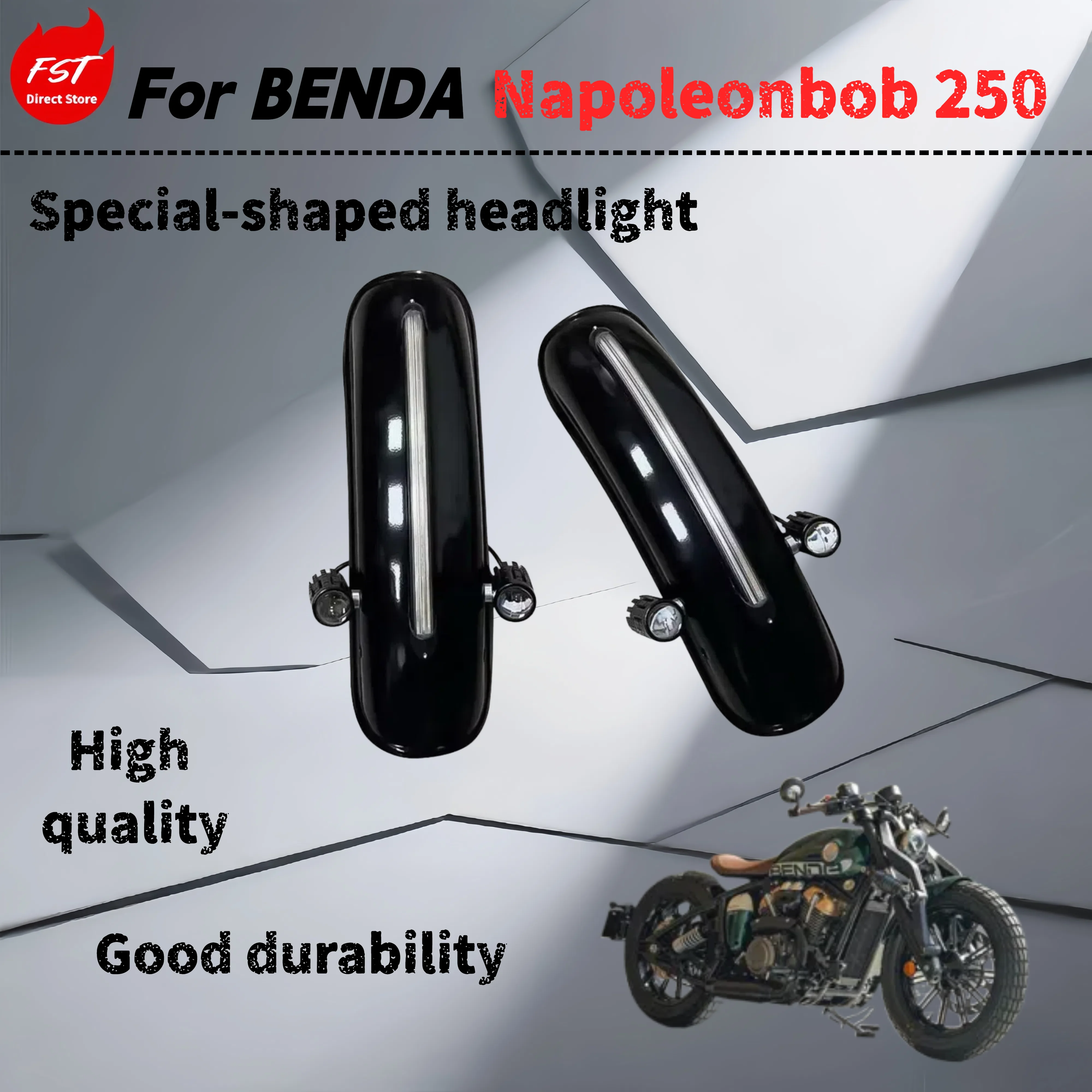 

For Benda Napoleonbob 250 modified headlights led special-shaped headlight assembly