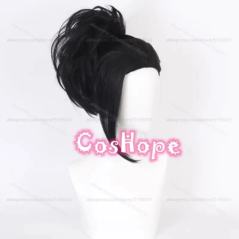 كاندي 2025MHA YAOYOROZU مومو قصيرة رقيق شعر مستعار أسود أنيمي تأثيري مقاومة للحرارة بيروكات صناعية