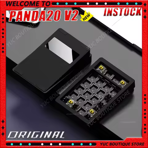 PANDA20 V2 Numeric Keypad Kit Wireless Tri-mode Gasket Hot-Swap RGB Custom CNC Aluminum Office Gaming Mechanical Keyboard VIA
