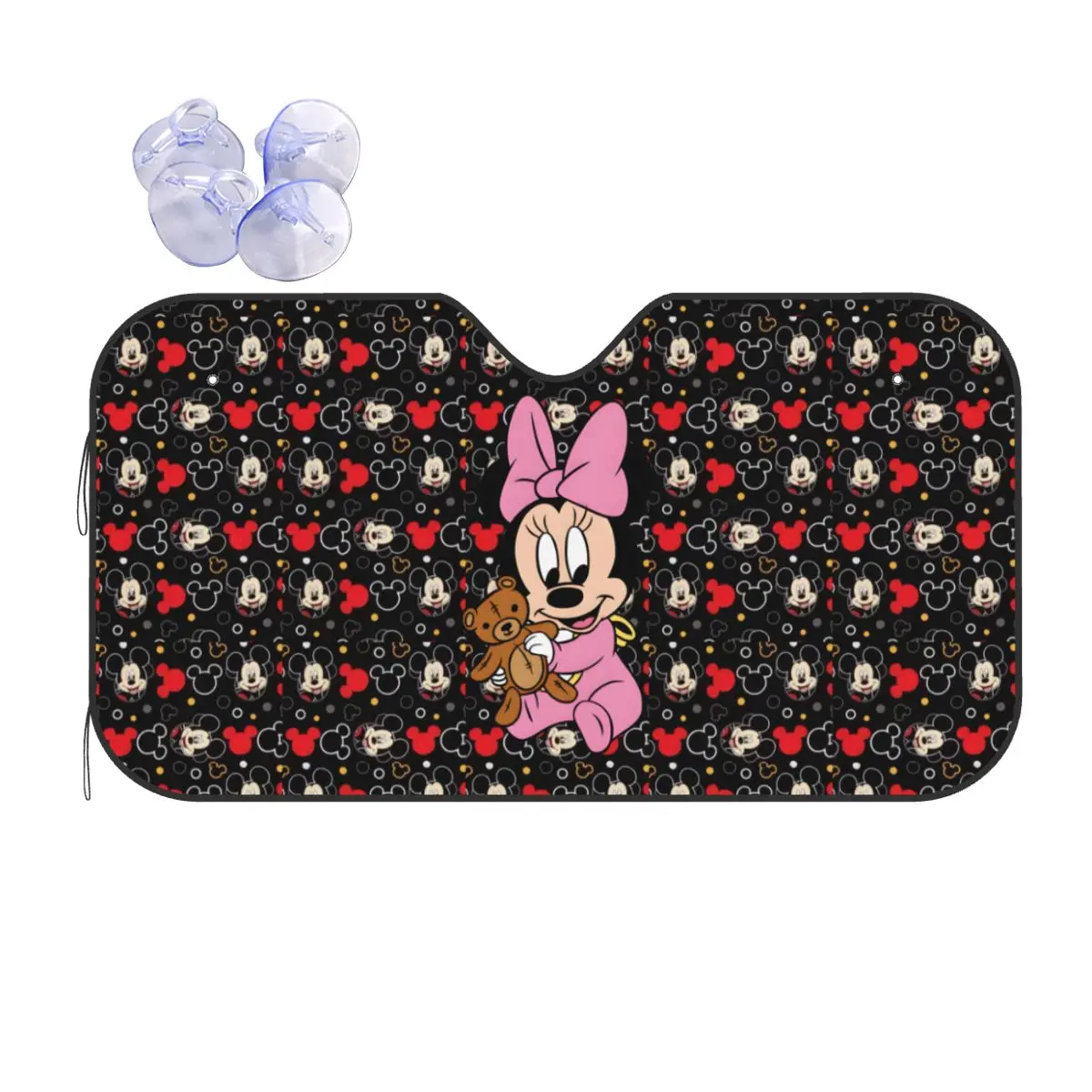 

Custom Baby Minnie Mouse Windshield Sunshade Foldable Blocks UV Rays Sun Visor Protector