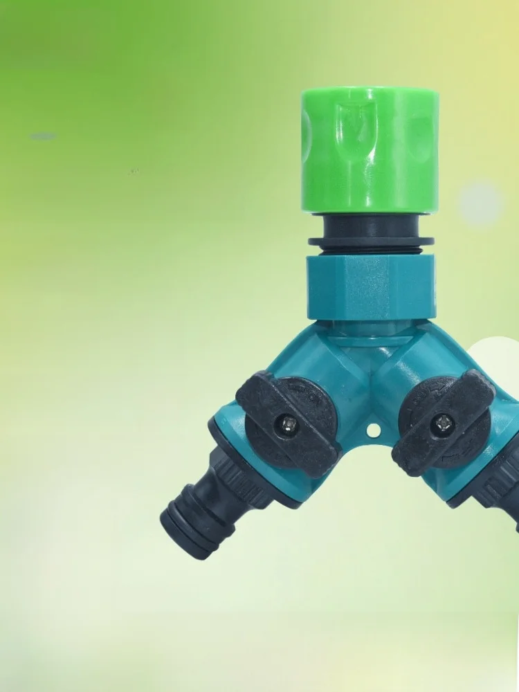 

Technological Plastic Garden Watering Double Valve Diverter for Home Waing Cross-Border Flower very een Plant Gardening