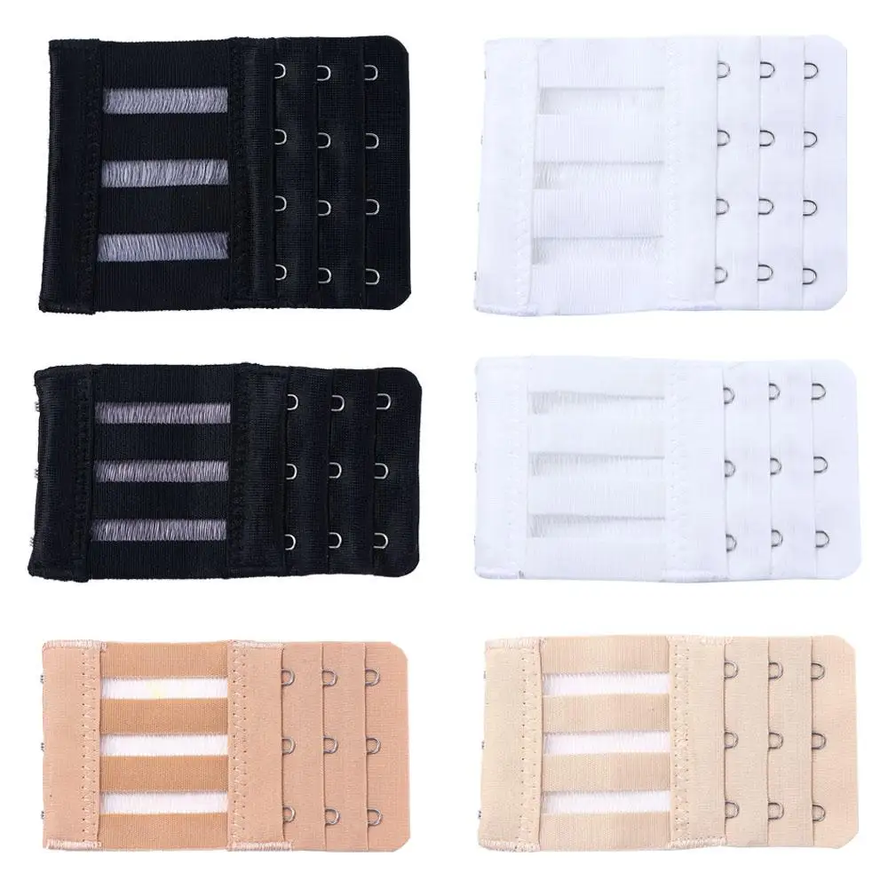 DIY With Buckle 3 Hooks 3 Rows Bra Extenders Bra  Extenders Strap Bra Extension Buckle Lingerie Strap Intimates Accessories