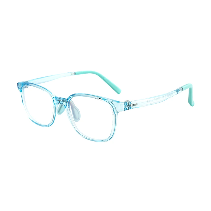 Comfort Temple Super Light Optical Frames Youth Eyewear Square Eye Glasses Tr90 Transparent Eyeglasses Anti Blue Spectacle