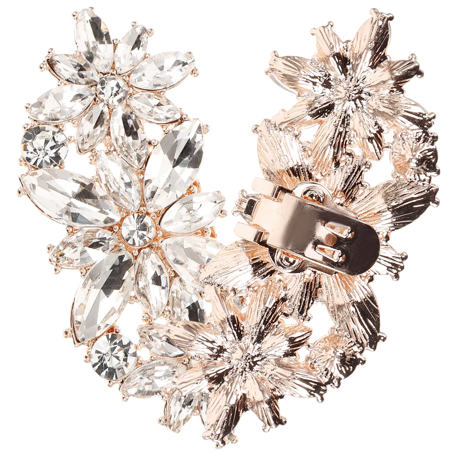 

1Pair Decorative Shoe Clips Metal Buckle Attachments for Pumps Heels Flats Reusable Bridal Wedding Party Shoe Jewelry