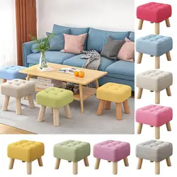 Nordic Living Room Square Stool Modern Casual Thickened Household Low Stool Prince Stool Creative Shoe Hourglass Apartment Sofa