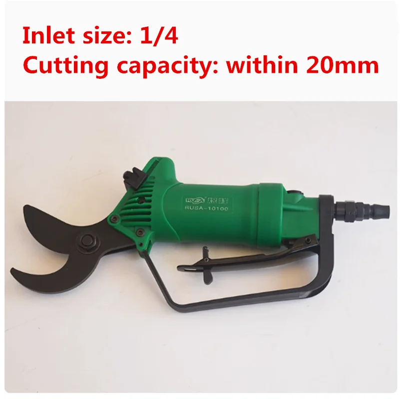 Pneumatic Scissors Air Tree Branches Cut Tool Garden Trim Grass Pruning Shears 20mm