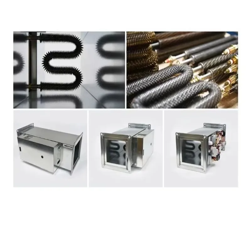 1-60KW Electric Stainless Steel Air Finned Heating Element Industrial Air Duct Frame Heater for Farm Use Heating