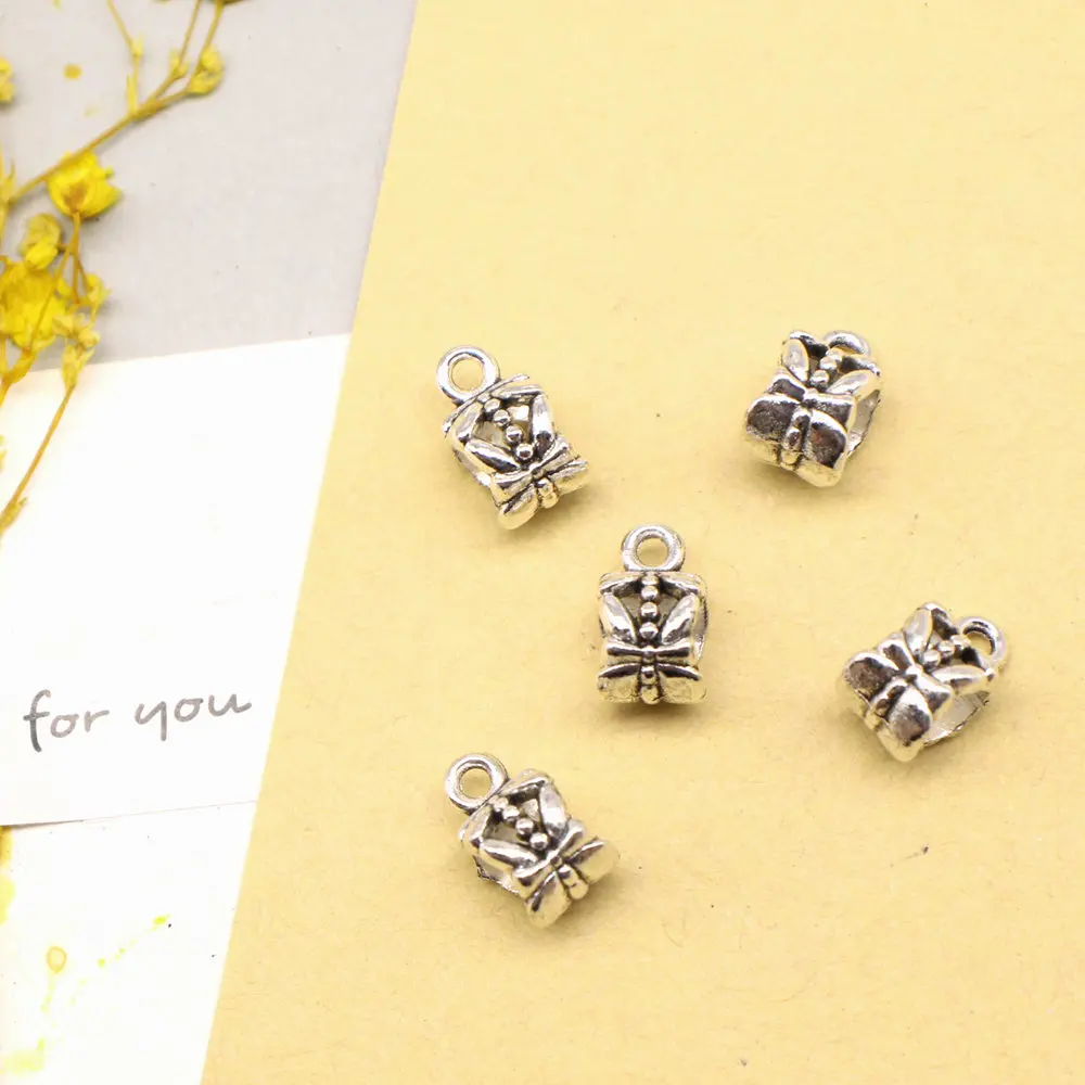 Ladies Jewelry Hobbies And Crafts Materials Bead Caps Flower Antique Silver Color Pendants 8x12mm 20pcs