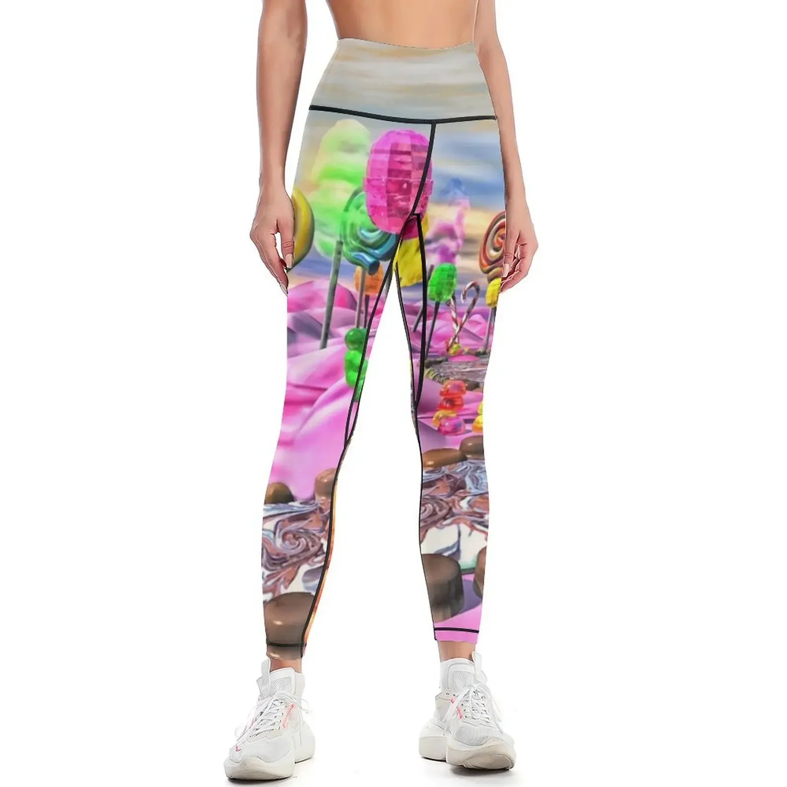 

Pink Candyland Leggings Legging sport Women's sportswear jogging pants Sports female Womens Leggings