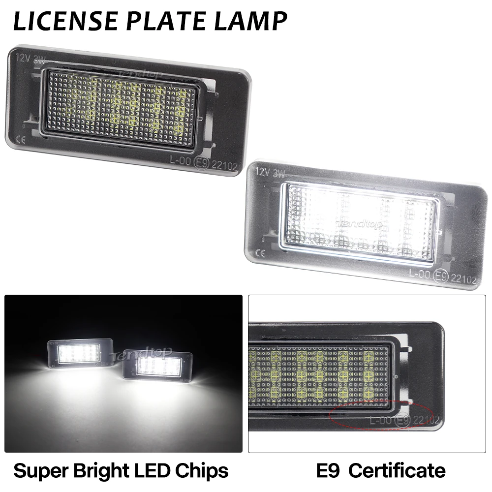 LED Bulb No Error License Number Plate Light For Dacia Duster for Nissan Altoma L34 Serena C27 for Suzuki Landy