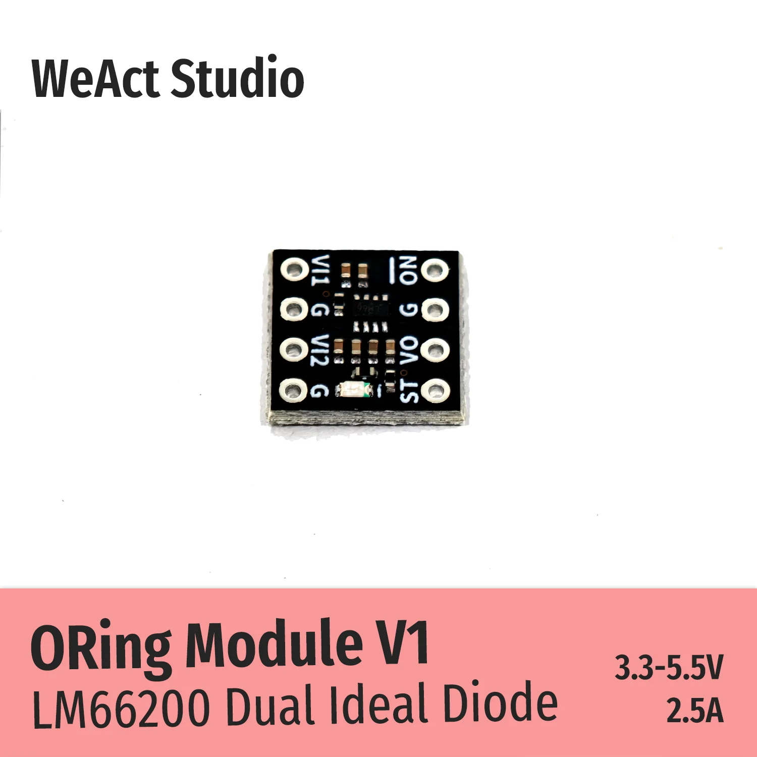 ORing Module LM66200 Dual Ideal Diode With Automatic Switchover WeAct