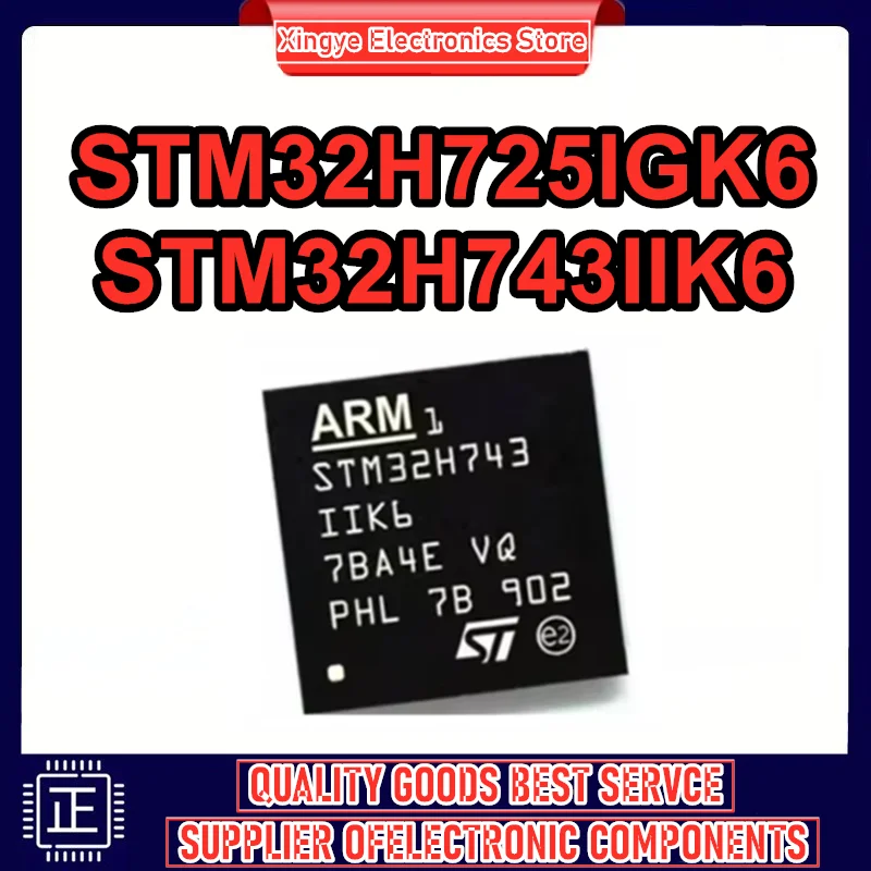 

Микроконтроллер STM32H725IGK6 STM32H743IIK6 STM32H725IG STM32H743II STM32H725 STM32H743 STM32H STM32, чип BGA176, 100% новый оригинал