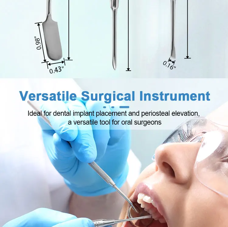 3 Teile/satz AZDENT Dental Doppel Enden Implantat Periosteal Aufzug Werkzeug Einziehen Separaten Autoklav Zahnmedizin Chirurgische Implantation – Detail 5