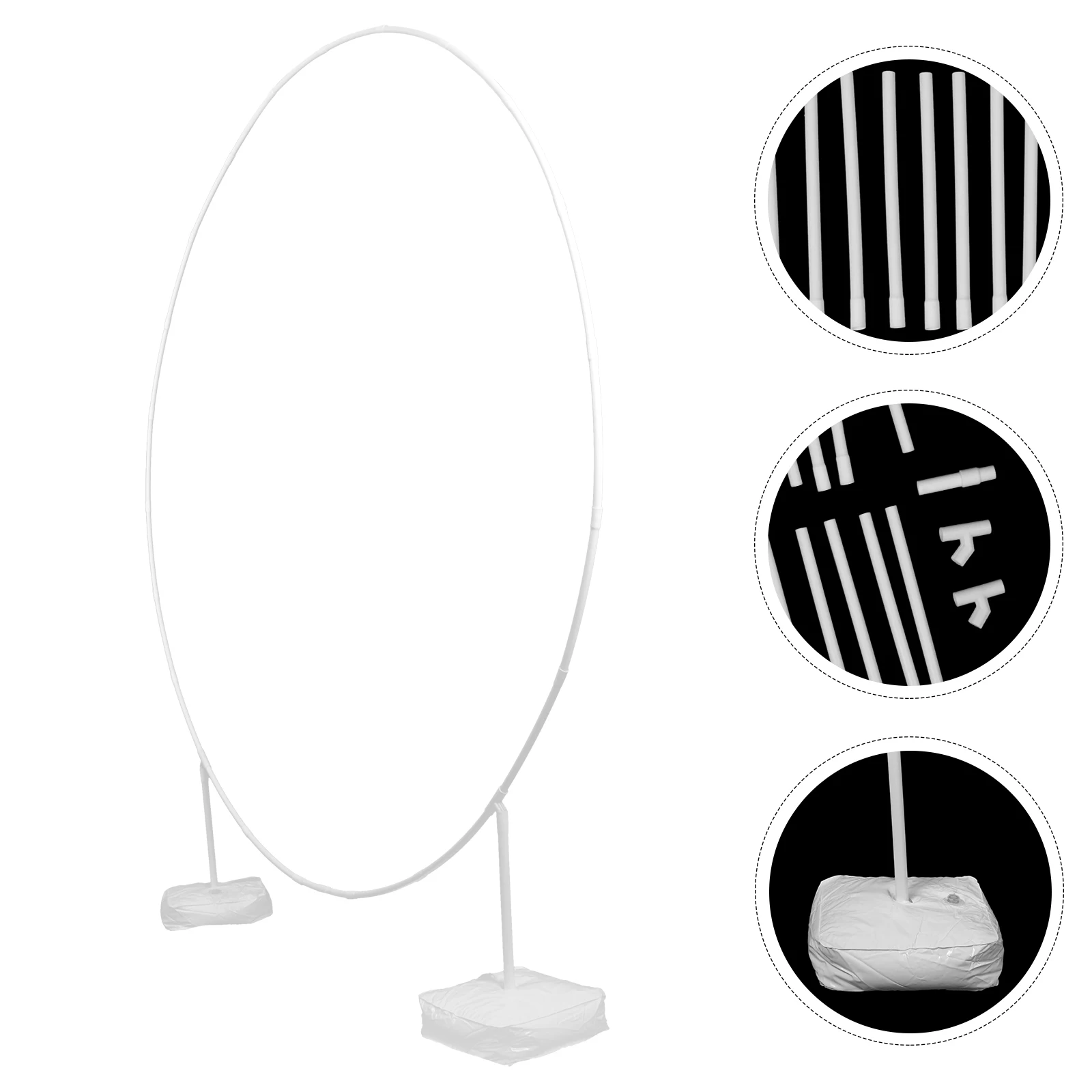 

Circular Balloon Arch Kit 150cm Ring 2 Bases Birthday Wedding Party Supplies Reusable Plastic Stands Arches Kits Balloon Bracket