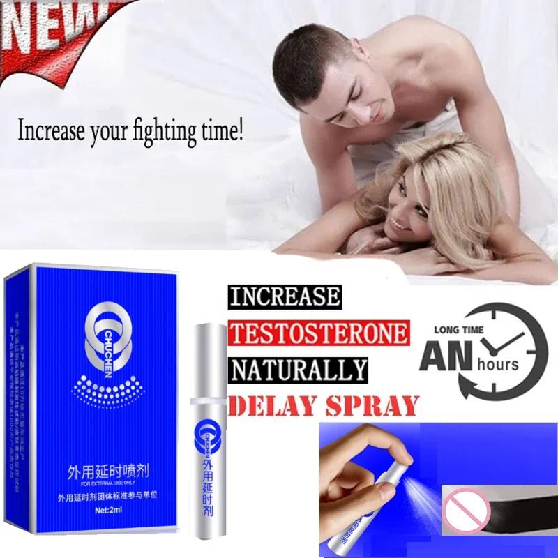 Sex Delay Spray for Men Penis Anti-Premature Ejaculation Male Erection Prolong Amplify Enlargement 60 Minutes Products