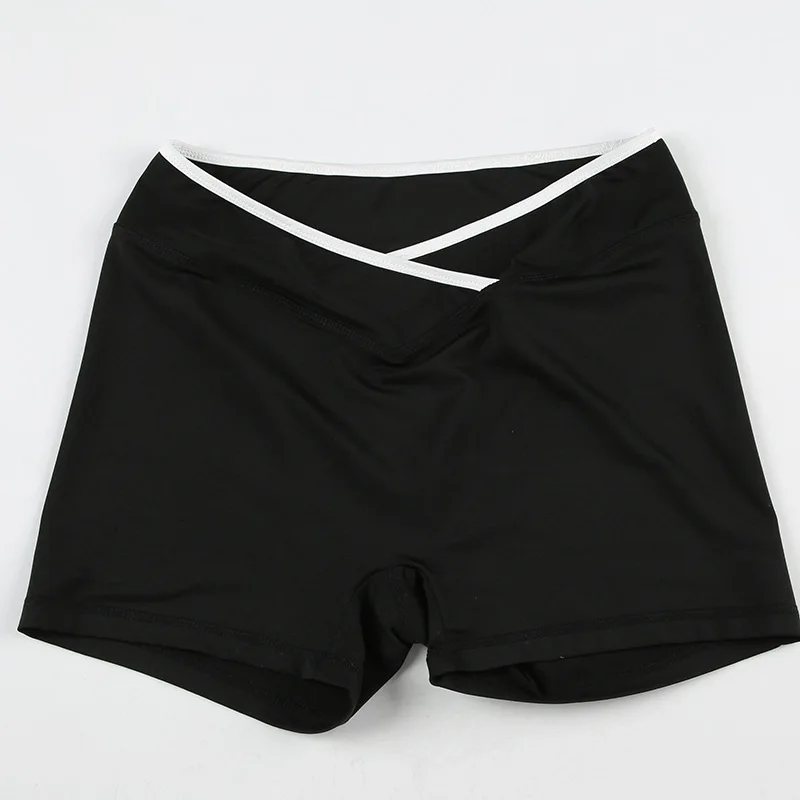 Color Patchwork Slim Skinny 2 Piece Set Women Tracksuits Sexy Lace Up Halter Backless Tank Crop Tops + Shorts Workout Yoga Suits