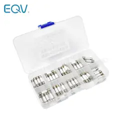 50pcs Ceramic Fuse 5mm x 20mm Slow Blow T 0.25A 0.5A 1A 2A 3A 5A 8A 10A 15A 20A 250V