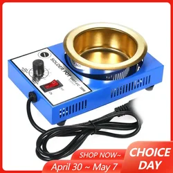 100/150/250/300W Solder Pot Tin Melting Furnace Thermoregulation Soldering Desoldering Bath 200~450 Centigrade+Universal Adapter