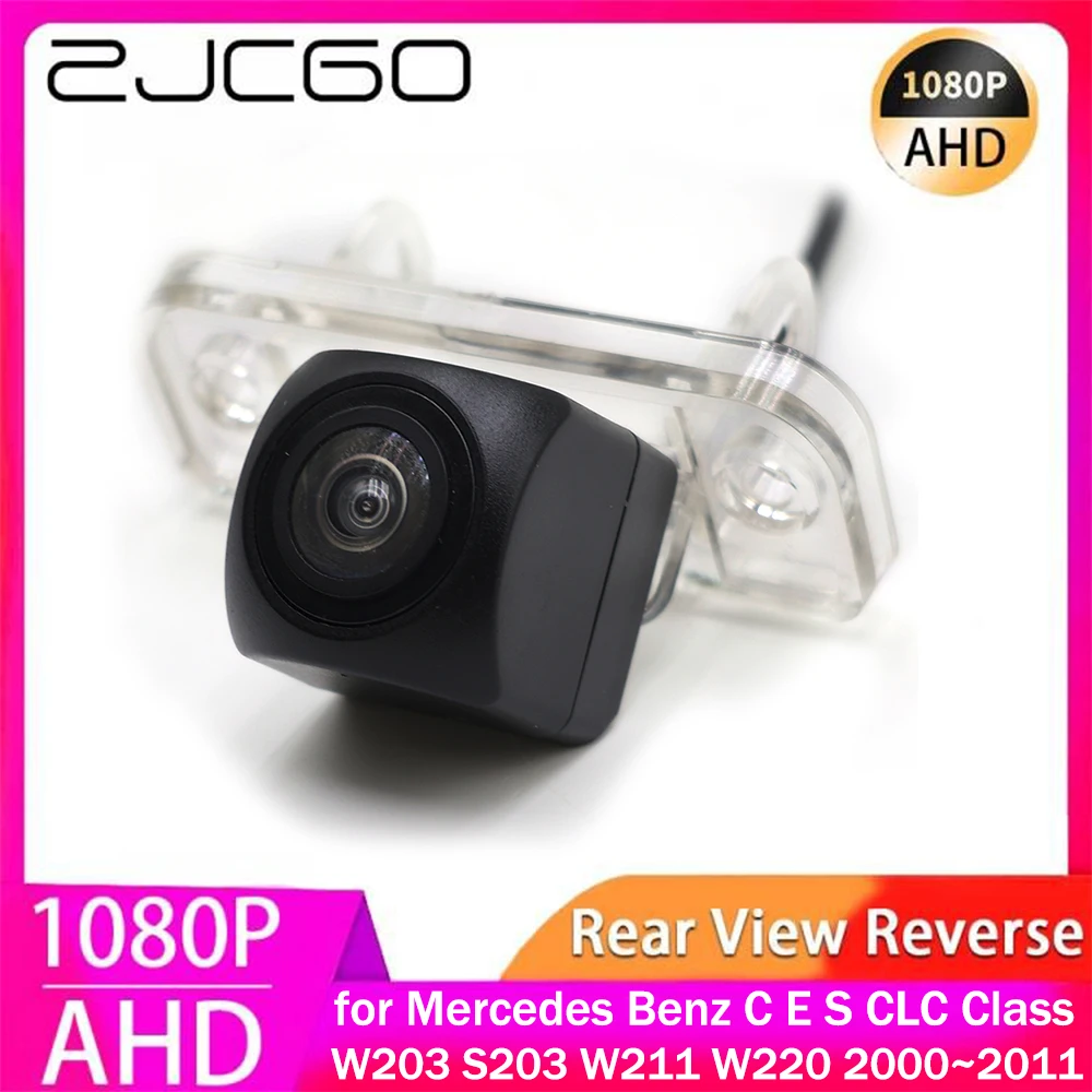 

ZJCGO AHD 1080P Parking Reverse Back up Car Rear View Camera for Mercedes Benz C E S CLC Class W203 S203 W211 W220 2000~2011