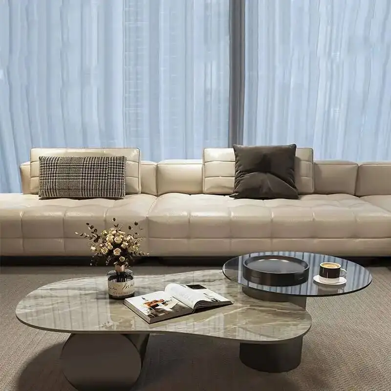 

Standing Italian Minimalist Coffee Table Space Saving Designer Modern Aesthetic Side Table Nordic Kaffee Tische Home Furniture