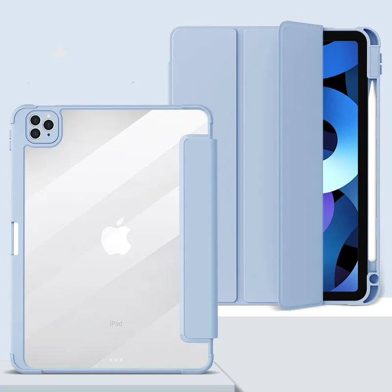 For IPad 10.2 9th 8th 10th Generation Case Acrylic Funda for IPad Air 2 1 3 4 5 IPad 9.7 2018 10.5 10.9 Pro 11 12.9 12 9 Mini 6