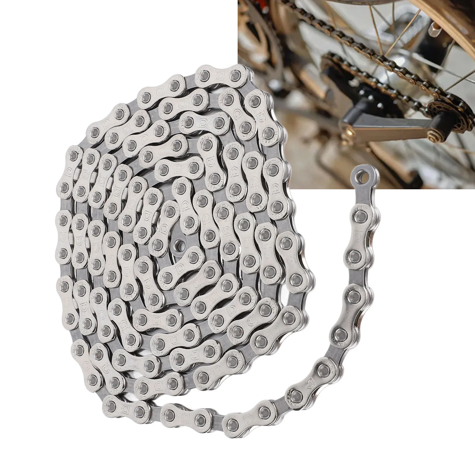 

Mountain Cycling Chain 11 Speed 118 Links Cycling Chain Easy Using High Strength Steel Variable Speed Chain Cycling Parts