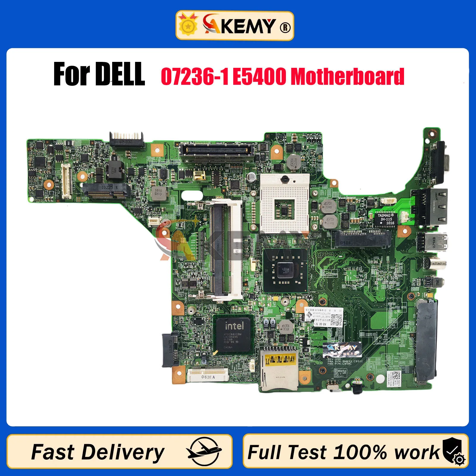 

Материнская плата для ноутбука Dell Latitude E5400 07236-1 C951C C954C 48.4X703.011 Основная плата DDR2