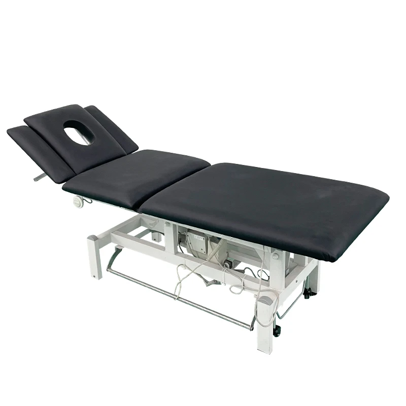 Luxury Beauty Salon Furniture Electric Treatment Esthetician Spa Cosmetic Facial Electrical Bed Massage Table With Hole