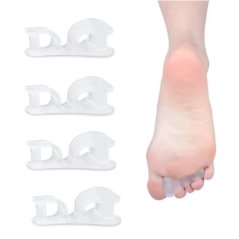 160pieces=80pairs Hammer Toe Straightener Foot Care Tool Gel Bunion Corrector Hallux Valgus Bigfoot Separator Silicone Orthosis