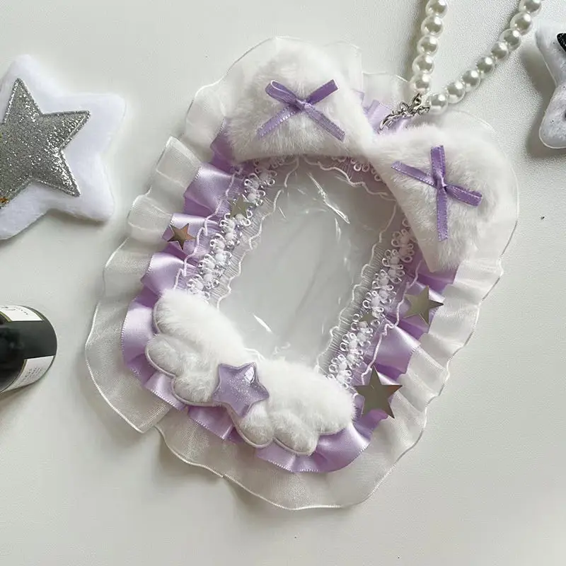 

Чехол для маленькой карты Idol для девочек, прямоугольный чехол для мгновенной камеры, 3-дюймовый защитный чехол для маленькой карты Guka, сумка, подвесной чехол для карт в тон