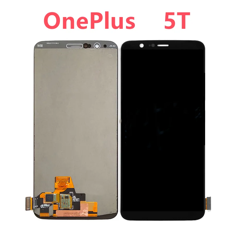 Pantalla táctil AMOLED / TFT Original para Oneplus 5T 1 + 5T, repuesto de marco, novedad de 100%