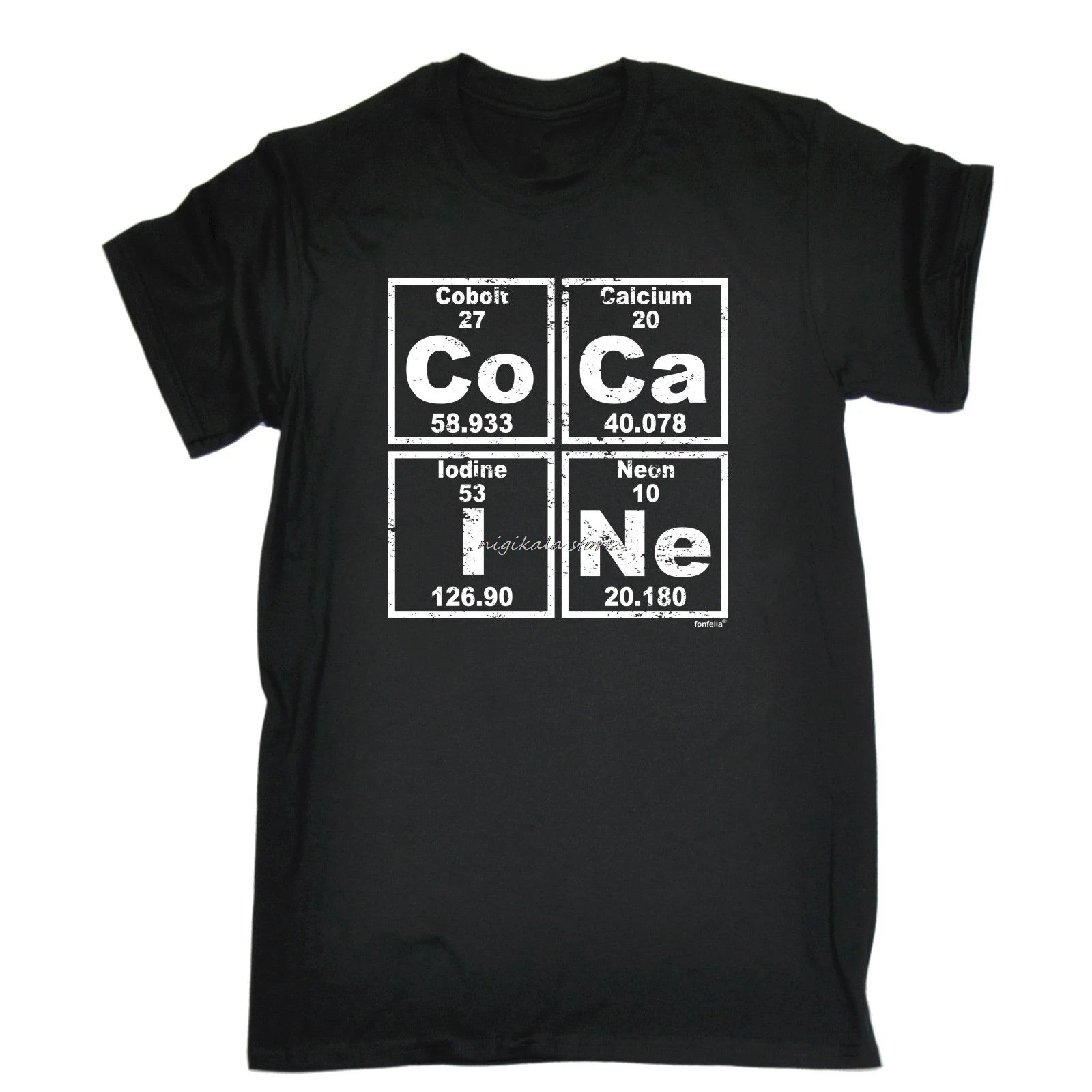 PERIODIC TABLE T-SHIRT tee retro escobar pablo funny birthday gift Fashion T-Shirt Men Clothing High Quality T Shirt