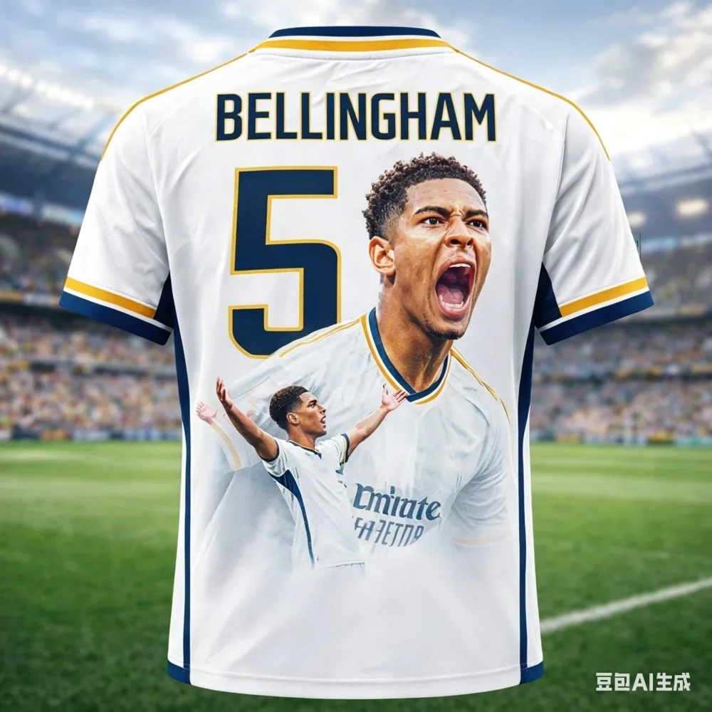 Camiseta de fútbol con estampado 3D de verano de Jude Bellingham, ropa deportiva familiar, holgada y cómoda, adecuada para uso diario