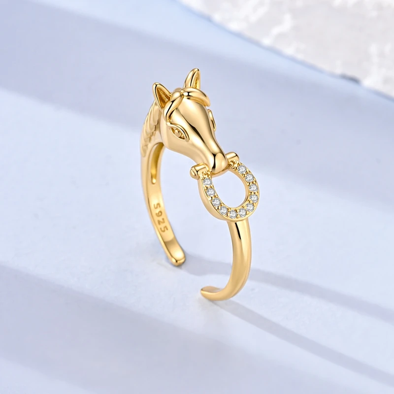 Original 925 Sterling Silver Adjustable Rings Eyes Clover Cat Dog Classic Design Ring High Quality Ladies Jewelry For Vacation