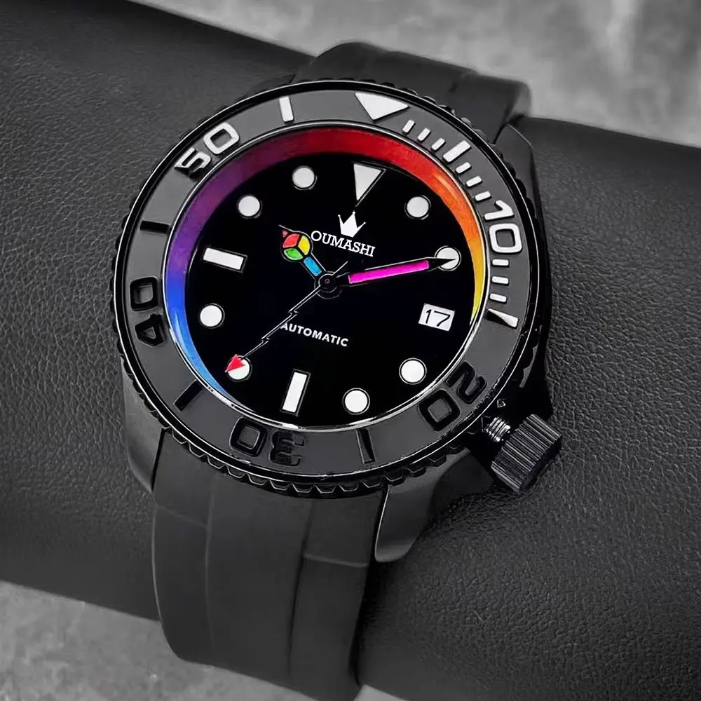 Luxury men's watch NH36 movement automatic mechanical watch 007 double date watch sapphire glass men's custom watch