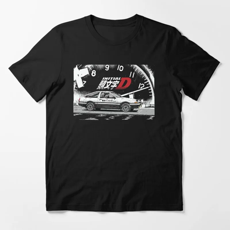 

20V Silvertop Initial D - Retro Mountain Drift Racing Manga Gift T shirt Street Racer Anime print Graphic clothes All size Tops