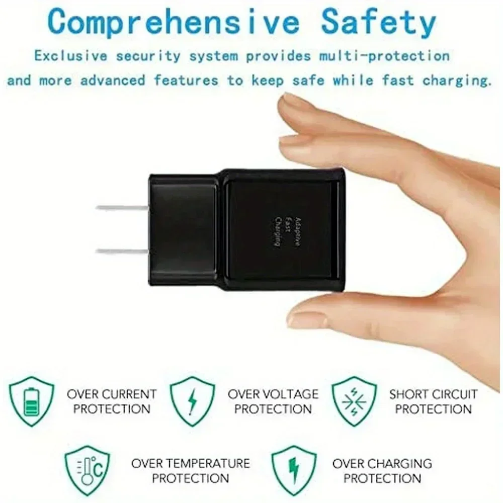 10PCS 18W High-Speed Adaptive Power Adapter Cube - Fast USB Wall Charger for Android Samsung Devices - Compact, Safe