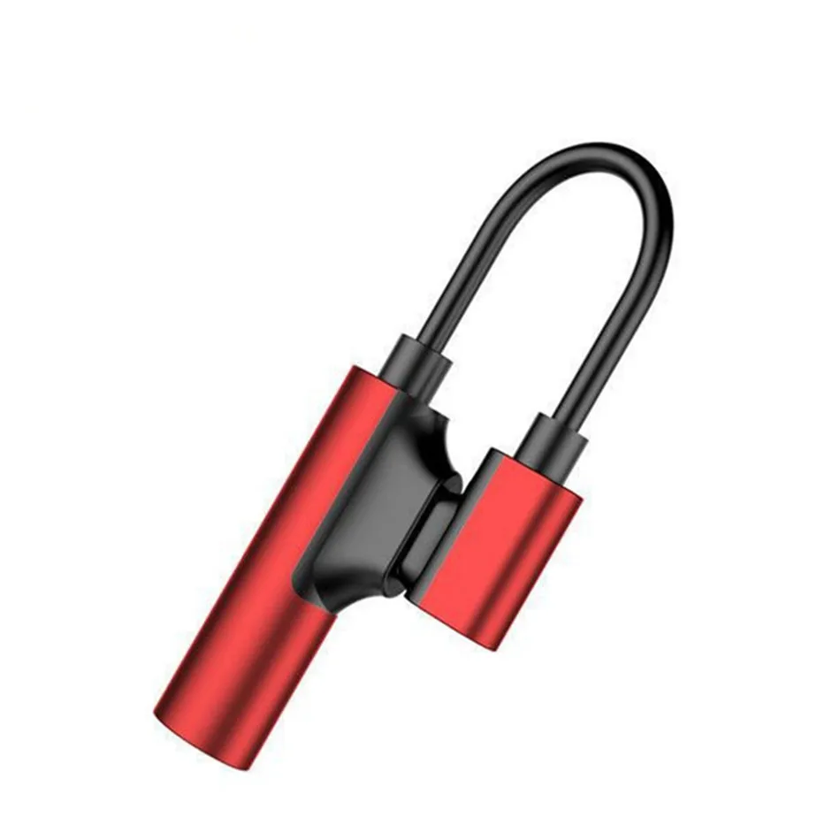 Conector usb c para cabos de áudio de 3.5mm, cabo divisor de fone de ouvido, conversor de fio de carregamento para xiaomi mi 6 8 note mix 2