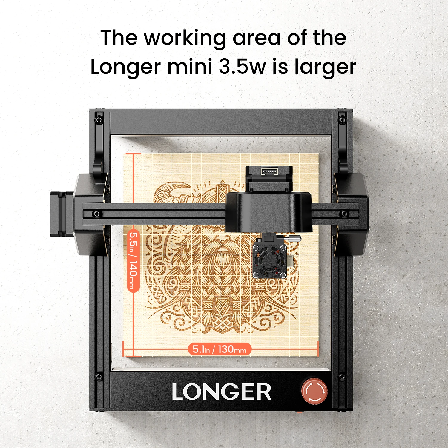 

LONGER Laser Engraver – Ray5 mini-3.5W Portable Laser Engraving and Cutting Machine, 0.04mm Laser Spot, 12000mm/min,