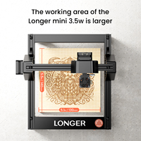 LONGER Laser Engraver – Ray5 mini-3.5W Portable Laser Engraving and Cutting Machine, 0.04mm Laser Spot, 12000mm/min,