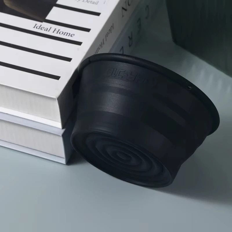 Yaqi Black Color Collapsible Silicone Shaving Bowl For Travel Men Shaving Products